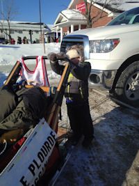 Ethan wanted to take the sled for a spin