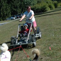 The Maryland Sled Dog Adventures LLC team showsd their power and endurance.