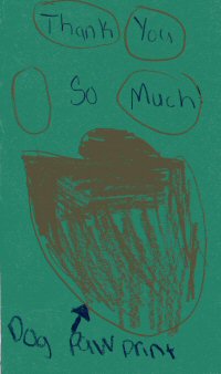 Thank you card