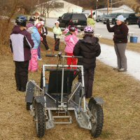 Learning the positions on the sled dog team.