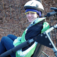 Girl Scout before ride