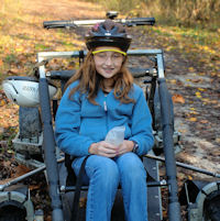 Girl Scout ready to head out