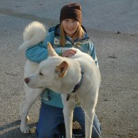 Okemo poses with one of the scouts