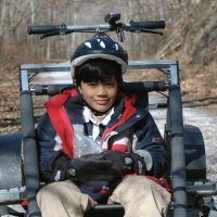 The program included both classroom and outdoor demonstrations on dog sledding and dryland dog sledding.