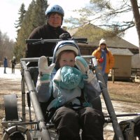 The program included both classroom and outdoor demonstrations on dog sledding and dryland dog sledding.