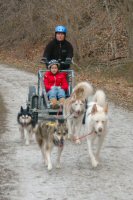 Okemo and child at Piney Run.