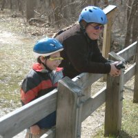 Catherine and friend at the Falls